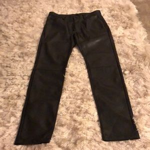 Zara faux leather pants. Like new!! 30x30.